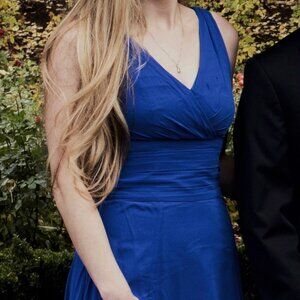 David's Bridal Royal Blue Dress